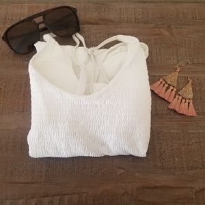 White one piece swimsuit